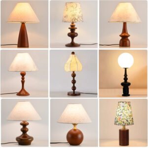 Retro-Solid Wood-Bedside Lamp-Table Lamp