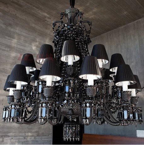 black chandelier